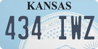 KS license plate 434IWZ