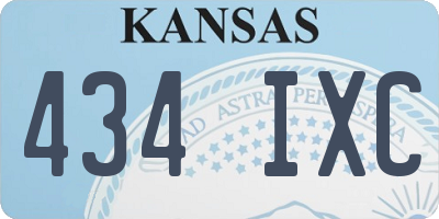 KS license plate 434IXC