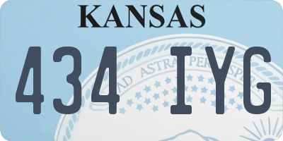 KS license plate 434IYG