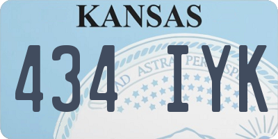 KS license plate 434IYK
