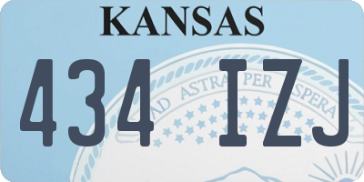 KS license plate 434IZJ
