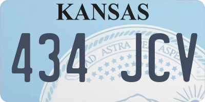 KS license plate 434JCV