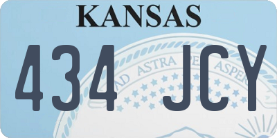 KS license plate 434JCY