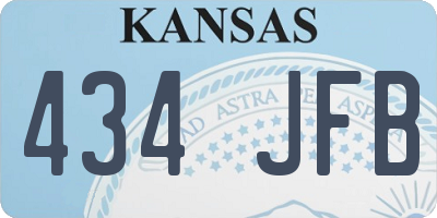KS license plate 434JFB
