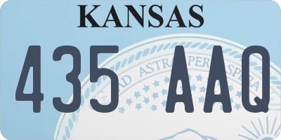 KS license plate 435AAQ