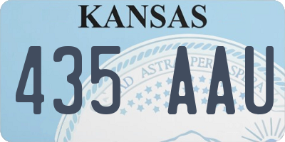 KS license plate 435AAU