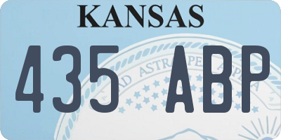 KS license plate 435ABP
