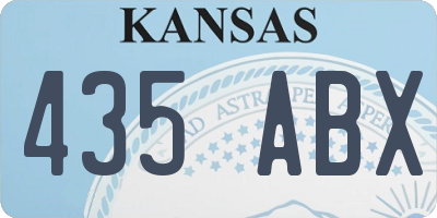KS license plate 435ABX