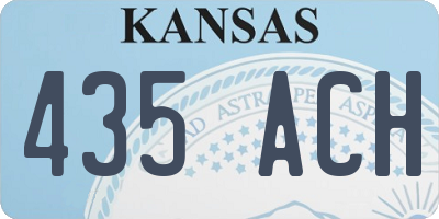 KS license plate 435ACH