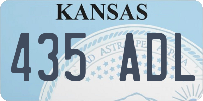 KS license plate 435ADL