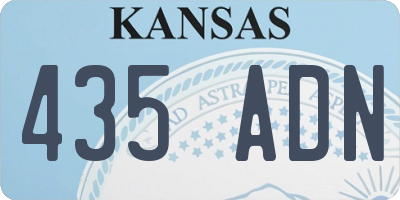 KS license plate 435ADN