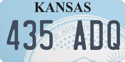 KS license plate 435ADQ