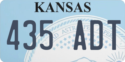 KS license plate 435ADT