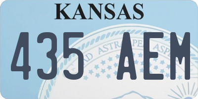 KS license plate 435AEM