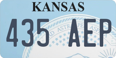 KS license plate 435AEP