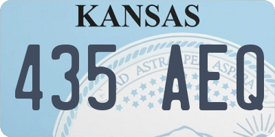 KS license plate 435AEQ