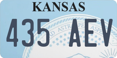 KS license plate 435AEV