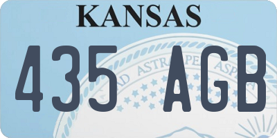 KS license plate 435AGB