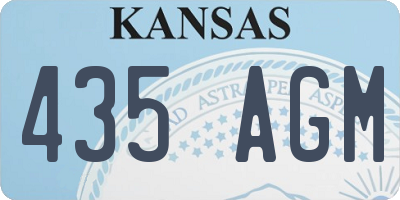 KS license plate 435AGM