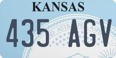 KS license plate 435AGV