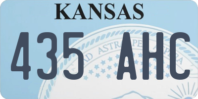 KS license plate 435AHC