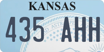 KS license plate 435AHH