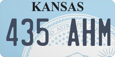 KS license plate 435AHM