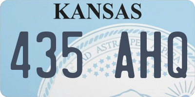 KS license plate 435AHQ