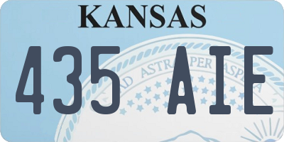 KS license plate 435AIE
