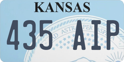 KS license plate 435AIP