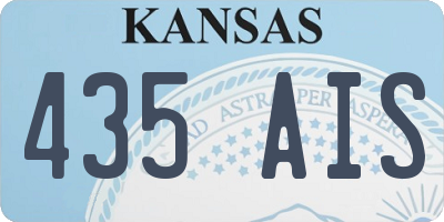KS license plate 435AIS
