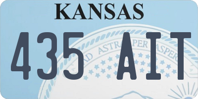 KS license plate 435AIT