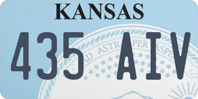 KS license plate 435AIV