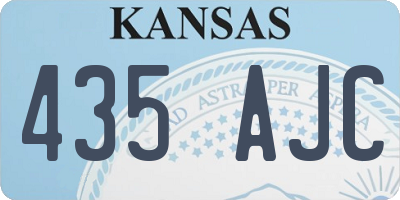 KS license plate 435AJC