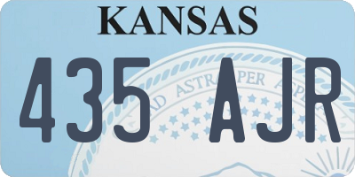 KS license plate 435AJR