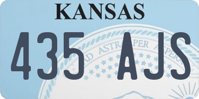 KS license plate 435AJS