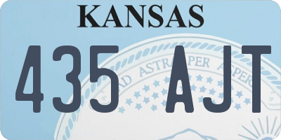 KS license plate 435AJT