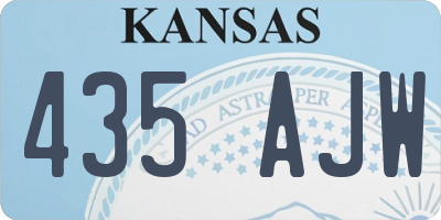 KS license plate 435AJW