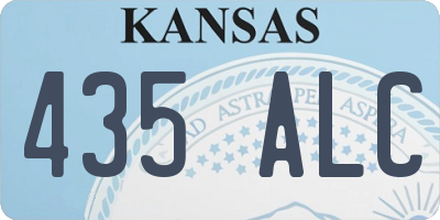 KS license plate 435ALC