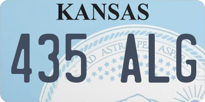 KS license plate 435ALG