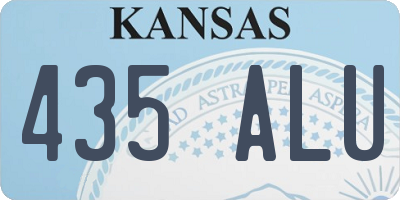 KS license plate 435ALU