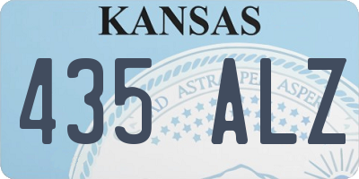 KS license plate 435ALZ