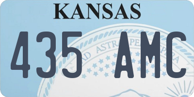 KS license plate 435AMC
