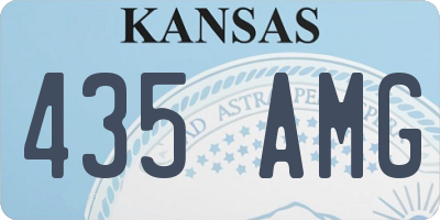KS license plate 435AMG