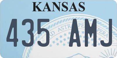 KS license plate 435AMJ
