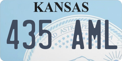 KS license plate 435AML