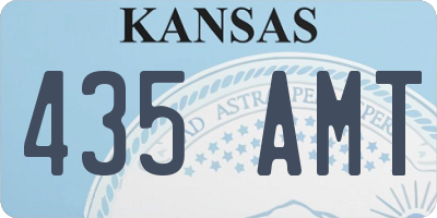KS license plate 435AMT