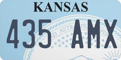 KS license plate 435AMX