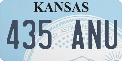 KS license plate 435ANU