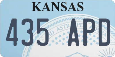KS license plate 435APD